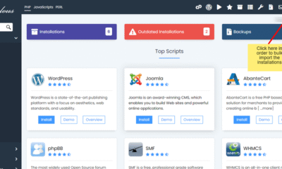 How to Import an Installation in Softaculous
