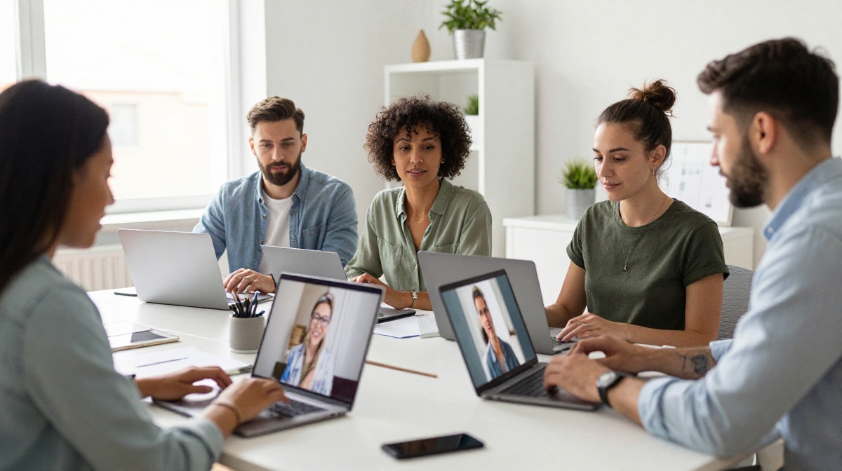 People working remotely and earning money online in the UK